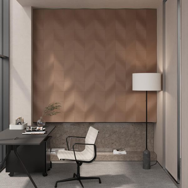 Panneau décoratif, intérieur, blanc, 3D Dune