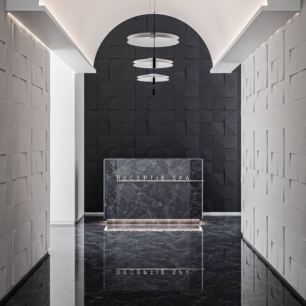 Panneau décoratif, intérieur, blanc, 3D Haze