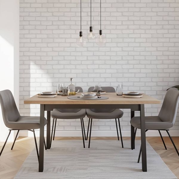 Brique décorative, intérieur, blanc, Manhattan