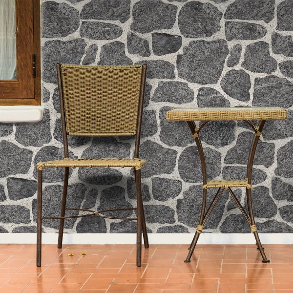 Pierre décorative, extérieur / intérieur, noir, New Valois Grey