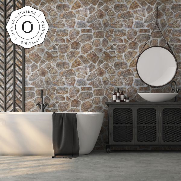 Pierre décorative, extérieur / intérieur, multicolore, Cote Mur Mix