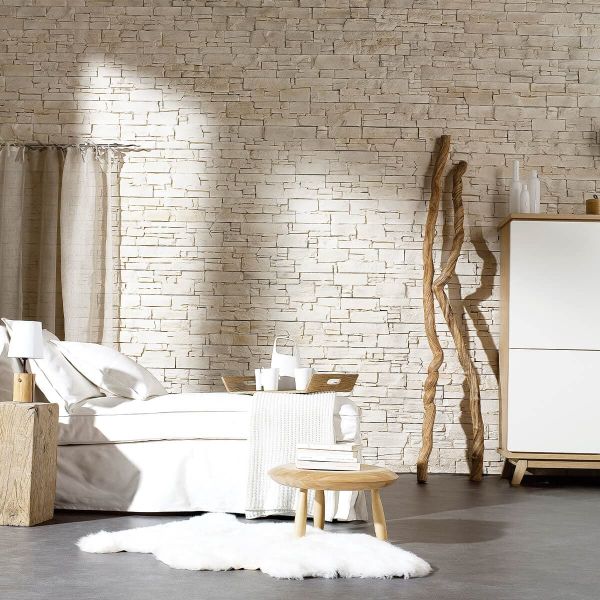 Pierre décorative, intérieur, beige, Yellowstone Beige