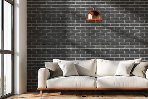 Brique décorative, extérieur / intérieur, noir, Chester Black