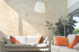 Pierre décorative, intérieur, beige, Country