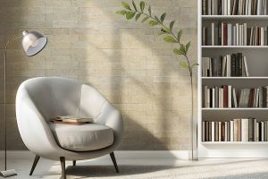 Pierre décorative, extérieur / intérieur, beige, Nomad Cream