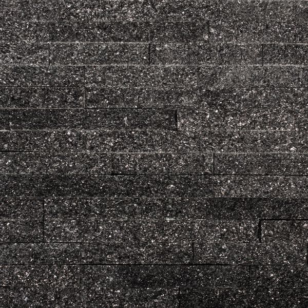 Pierre naturelle en granit, extérieur / intérieur, noir, Galaxy